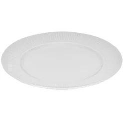 Assiette ronde contour strié gris perle^Gifi Sale