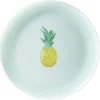 Assiette ronde en plastique décor ananas^Gifi New