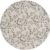 Assiette ronde fibre de bambou motif tiges et feuilles^Gifi Online