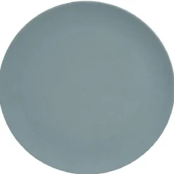 Assiette ronde fibre de bambou unie vert d'eau^Gifi Online