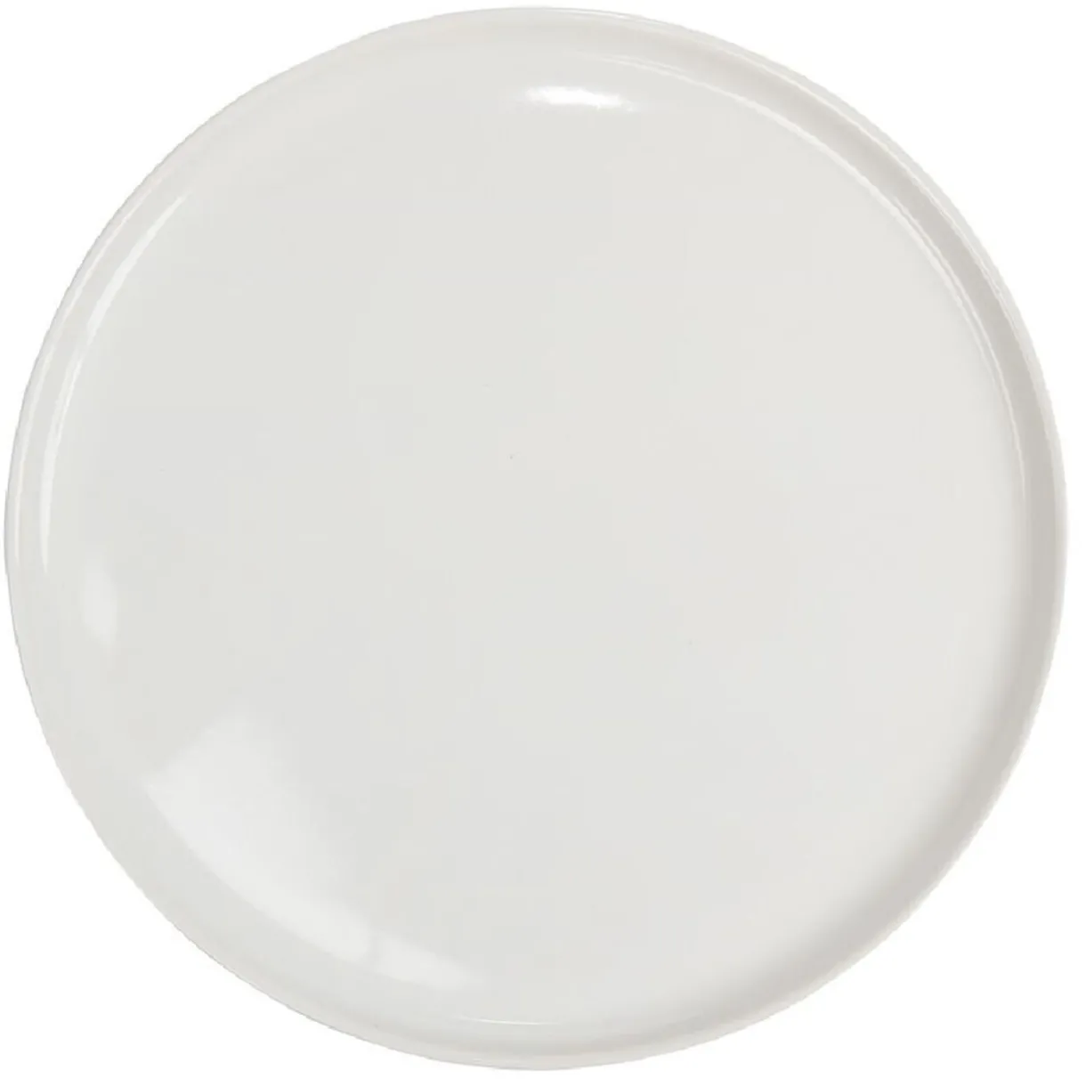Assiette ronde plate Nordic porcelaine blanc^Gifi Hot