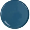 Assiette ronde plate Nordic porcelaine bleu^Gifi Outlet