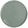 Assiette ronde plate Nordic porcelaine vert^Gifi Best