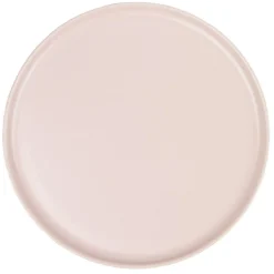 Assiette ronde plate Nordic porcelaine rose^Gifi Online