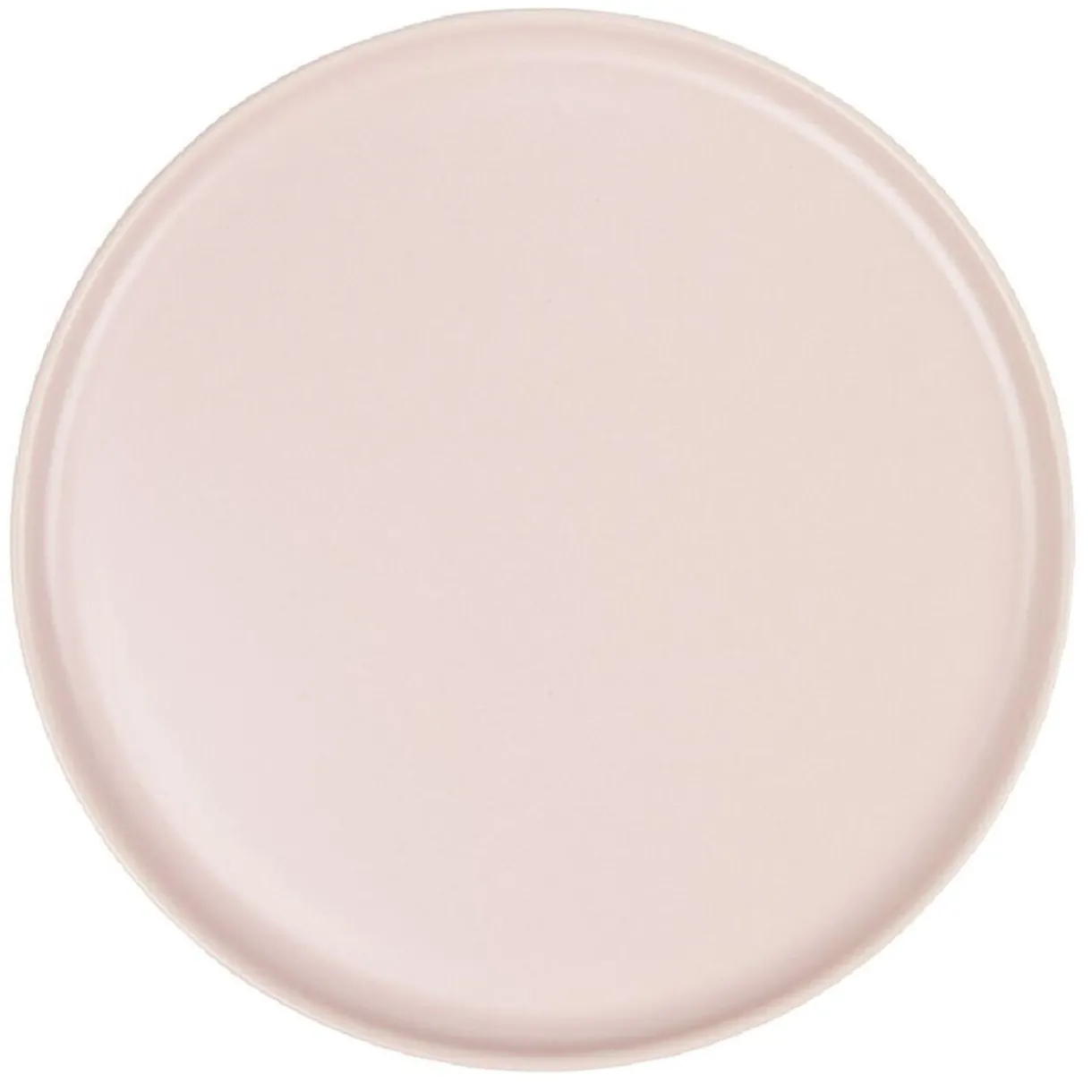 Assiette ronde plate Nordic porcelaine rose^Gifi Online
