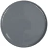 Assiette ronde plate Nordic porcelaine gris^Gifi Best