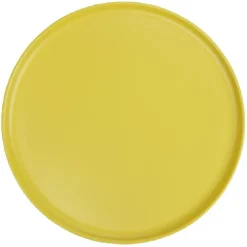 Assiette ronde plate Nordic porcelaine jaune^Gifi Hot