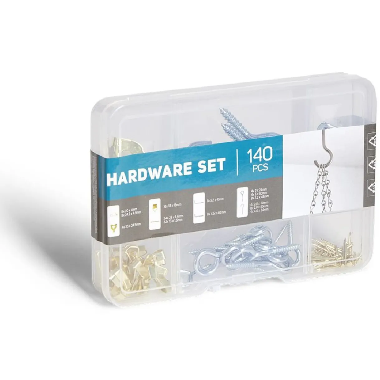 Rangement|Gifi Assortiment de 140 crochets en métal