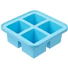 Bac à glaçon XXL en silicone 4 compartiments blanc/bleu^Gifi Outlet