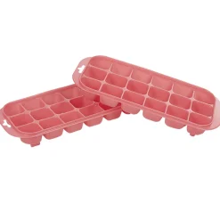 Bac à glaçons en plastique rose 18 compartiments x2^Gifi Discount