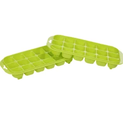 Bac à glaçons en plastique vert 18 compartiments x2^Gifi Hot