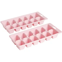 Bac à glaçons en plastique rose x2^Gifi Outlet
