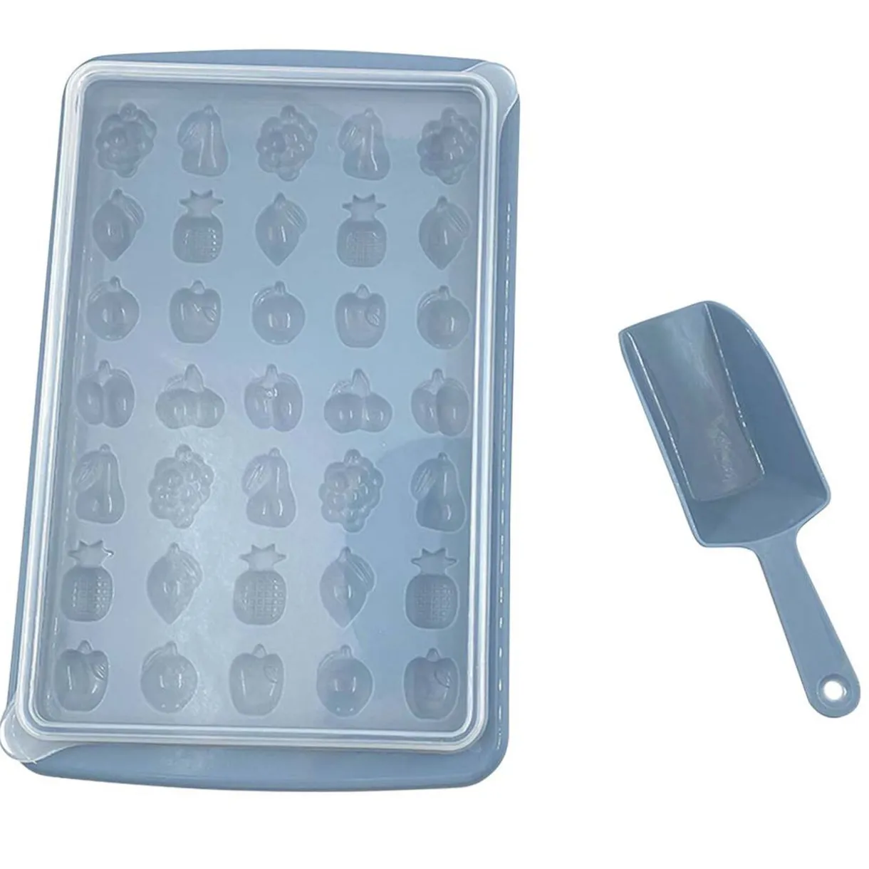 Bac à glaçons forme fruit avec réservoir et pelle^Gifi Best