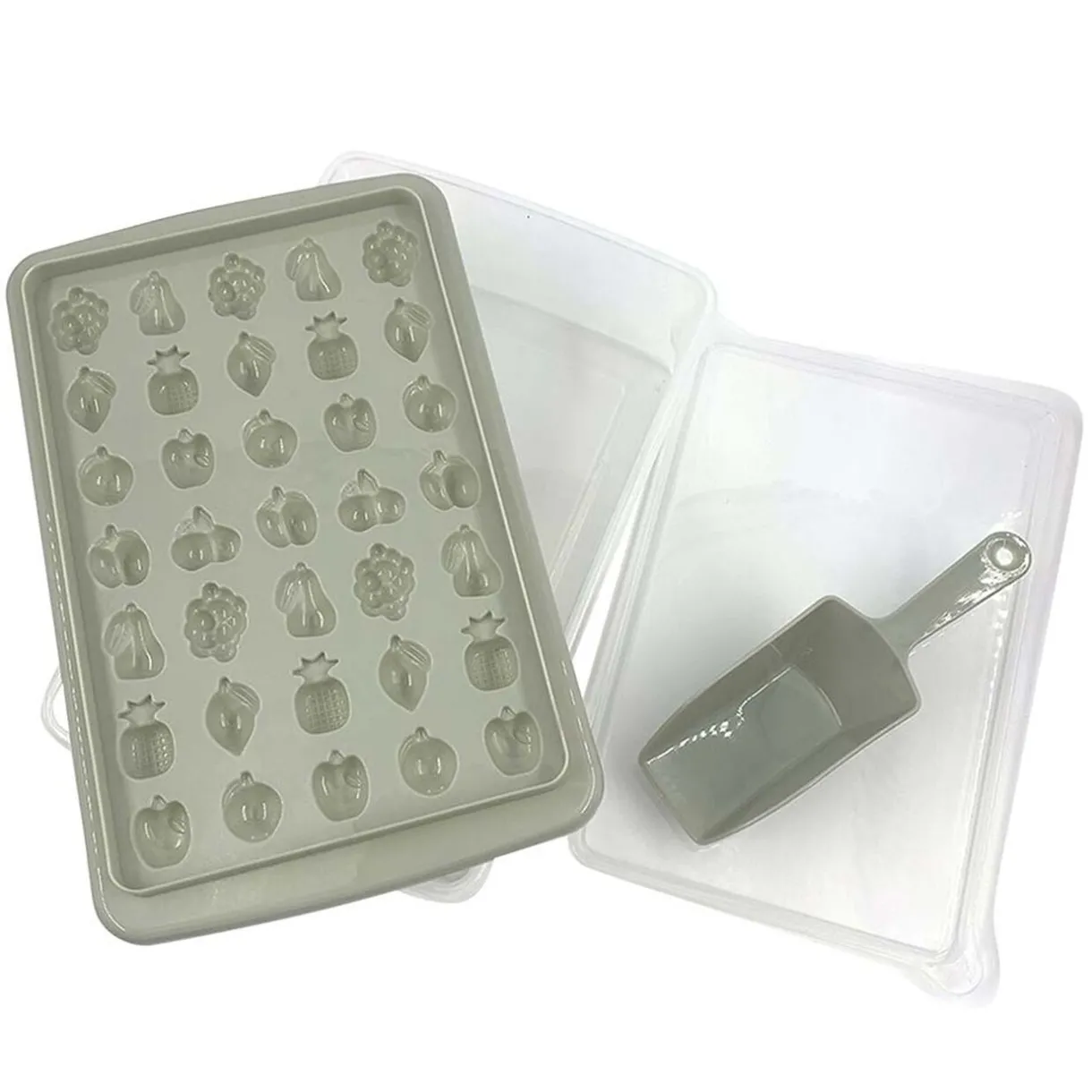 Bac à glaçons forme fruit avec réservoir et pelle^Gifi Best