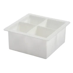 Bac à glaçons XXL 4 compartiments silicone blanc^Gifi Discount