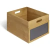 Rangement|Gifi Bac de rangement bois et ardoise 39xH23x33cm Taille L