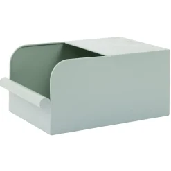 Rangement|Gifi Bac de rangement en métal vert - L17,5 x l25 x H12,5 cm
