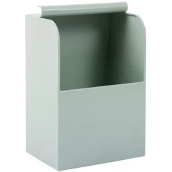 Rangement|Gifi Bac de rangement en métal vert - L17,5 x l25 x H12,5 cm