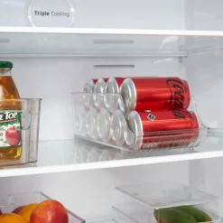 Bac de rangement frigo distributeur canettes 34x13xH10cm^Gifi Outlet