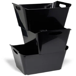 Rangement|Gifi Bac de rangement 18L x3