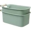 Rangement|Gifi Bac de rangement plastique poignée bois Taille S x2