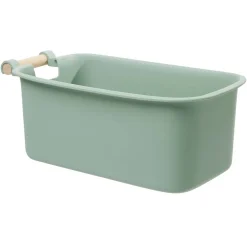 Rangement|Gifi Bac de rangement plastique poignée bois Taille M x2