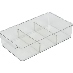 Bac de rangement transparent pour frigo L.36,5x20,5xH8,1cm^Gifi Outlet