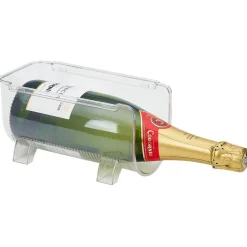 Bac porte-bouteille transparent pour frigo^Gifi