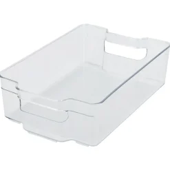 Bac rangement frigo 5,8L plastique transparent 32,5x21,5xH9cm^Gifi Hot