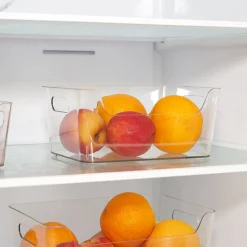 Bac rangement frigo 3,5L plastique transparent 22,4x17,3xH10cm^Gifi Online