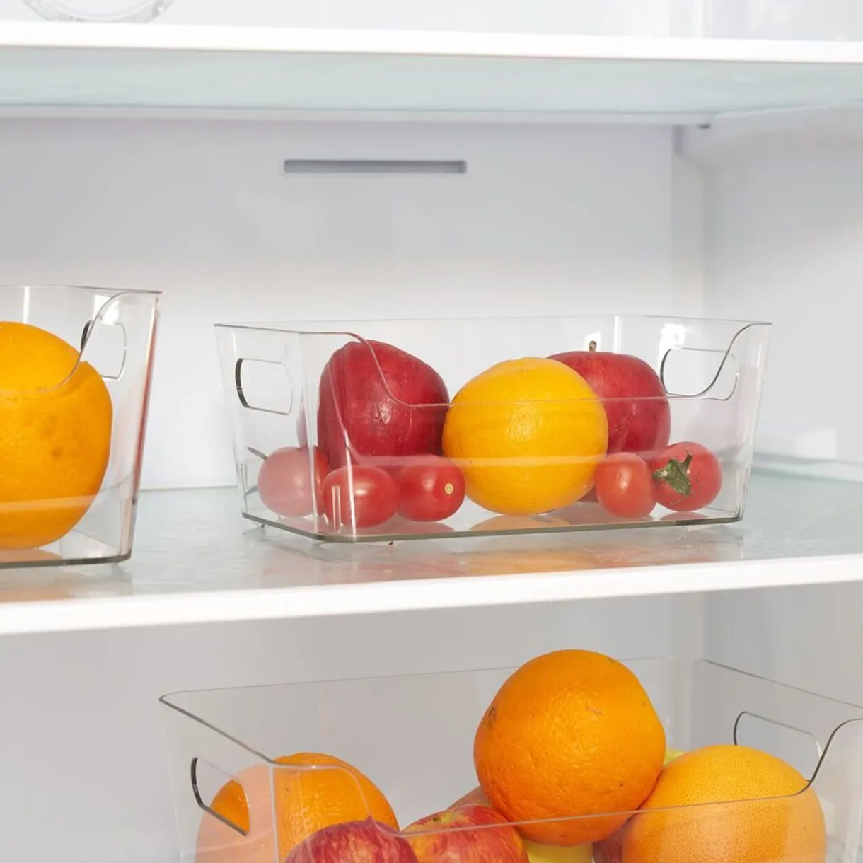 Bac rangement frigo 2L plastique transparent 20,5x14xH8,5cm^Gifi