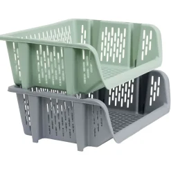 Rangement|Gifi Bac superposable large en plastique 39x30,5xH13cm