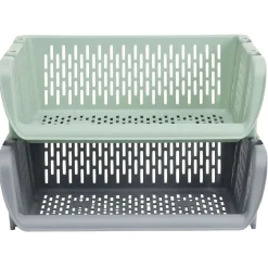 Rangement|Gifi Bac superposable large en plastique 39x30,5xH13cm