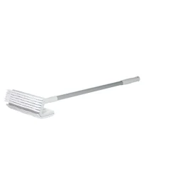 Nettoyage Et Entretien|Gifi Balai brosse 2en1 gris et blanc avec mop