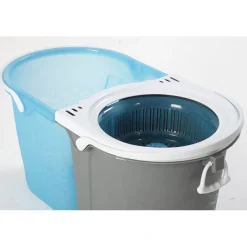 Nettoyage Et Entretien|Gifi Balai magique seau essoreur bleu gris