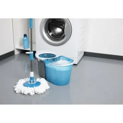 Nettoyage Et Entretien|Gifi Balai magique seau essoreur bleu gris