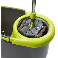 Nettoyage Et Entretien|Gifi Balai seau essoreur 2 en 1 vert et gris
