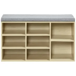 Rangement|Gifi Banc meuble à chaussures 2en1 8 compartiments
