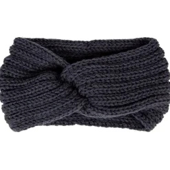 Hot Gifi Bandeau en laine uni gris