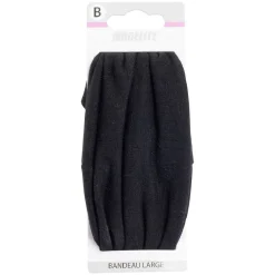 Hot Gifi Bandeau large maille noir