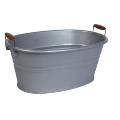 Nettoyage Et Entretien|Gifi Baquet ovale bassine bord haut plastique gris 28L