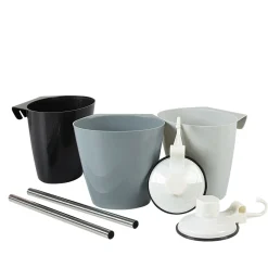 Barre à suspendre et 3 pots amovibles^Gifi Online