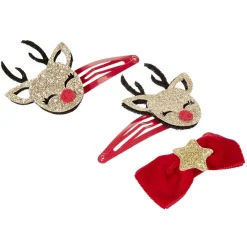 Clearance Gifi Barrette design Noël forme renne et étoile x3