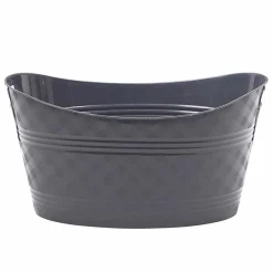 Nettoyage Et Entretien|Gifi Bassine souple ovale motif quadrillé gris