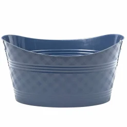 Nettoyage Et Entretien|Gifi Bassine souple ovale motif quadrillé bleu