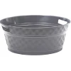 Nettoyage Et Entretien|Gifi Bassine souple ronde motif quadrillé gris