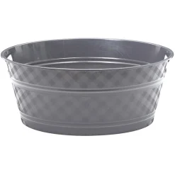 Nettoyage Et Entretien|Gifi Bassine souple ronde motif quadrillé gris