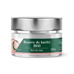 Online Gifi Beurre de karité bio bois de rose, pot de 100 ml