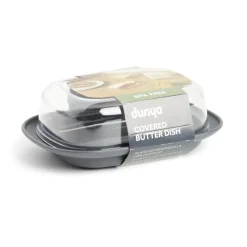 Beurrier plastique sans BPA transparent ou gris 17,4x12,5xH6cm^Gifi Outlet