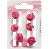 Sale Gifi Bijou de cheveux fleur fuchsia métal x6